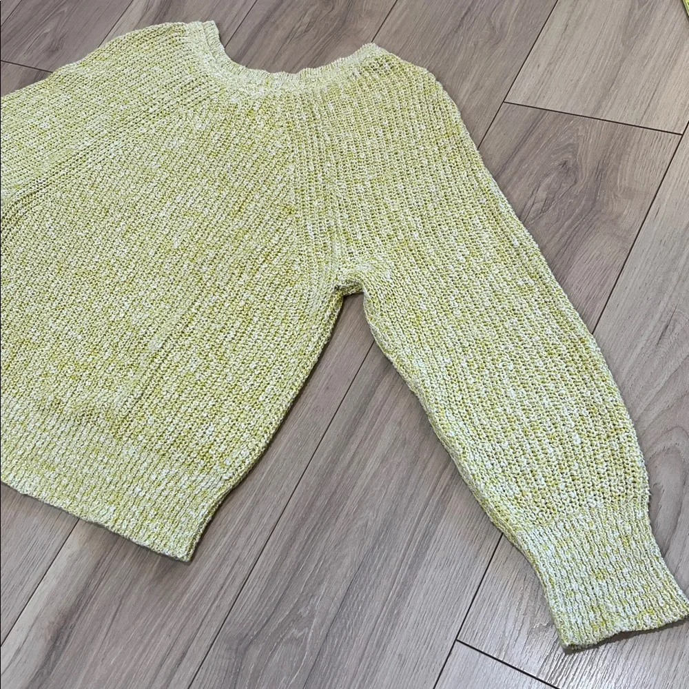 Free People Electric City Cotton Linen Blend Pullover Sweater - Picture 8 of 8